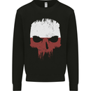 Polish Skull Poland Gym Flag Biker Mens Sweatshirt Jumper Black