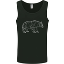 Polygon Grizzly Bear Mens Vest Tank Top Black