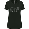 Polygon Grizzly Bear Womens Wider Cut T-Shirt Black