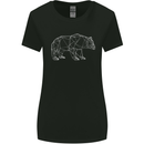 Polygon Grizzly Bear Womens Wider Cut T-Shirt Black
