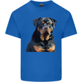 Polygon Rottweiler Dog Kids T-Shirt Childrens Royal Blue