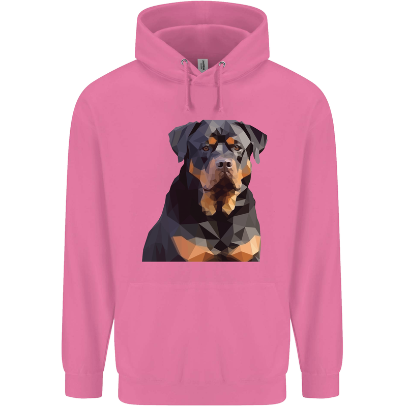 Polygon Rottweiler Dog Mens 80% Cotton Hoodie Azelea