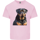 Polygon Rottweiler Dog Mens Cotton T-Shirt Tee Top Light Pink