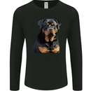 Polygon Rottweiler Dog Mens Long Sleeve T-Shirt Black