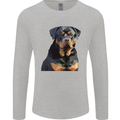 Polygon Rottweiler Dog Mens Long Sleeve T-Shirt Sports Grey