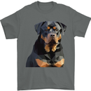 Polygon Rottweiler Dog Mens T-Shirt 100% Cotton Charcoal