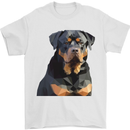 Polygon Rottweiler Dog Mens T-Shirt 100% Cotton White