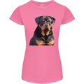 Polygon Rottweiler Dog Womens Petite Cut T-Shirt Azalea