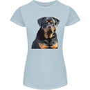 Polygon Rottweiler Dog Womens Petite Cut T-Shirt Light Blue