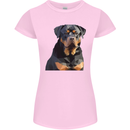 Polygon Rottweiler Dog Womens Petite Cut T-Shirt Light Pink