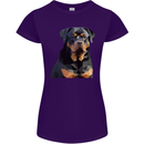 Polygon Rottweiler Dog Womens Petite Cut T-Shirt Purple