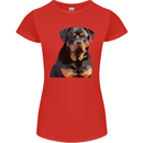 Polygon Rottweiler Dog Womens Petite Cut T-Shirt Red