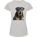 Polygon Rottweiler Dog Womens Petite Cut T-Shirt Sports Grey