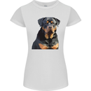 Polygon Rottweiler Dog Womens Petite Cut T-Shirt White