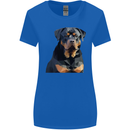 Polygon Rottweiler Dog Womens Wider Cut T-Shirt Royal Blue