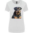 Polygon Rottweiler Dog Womens Wider Cut T-Shirt White