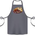 Polygonal Chameleon Cotton Apron 100% Organic Steel