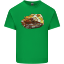Polygonal Chameleon Mens Cotton T-Shirt Tee Top Irish Green