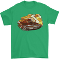 Polygonal Chameleon Mens T-Shirt 100% Cotton Irish Green