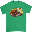 Polygonal Chameleon Mens T-Shirt 100% Cotton Irish Green