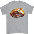 Polygonal Chameleon Mens T-Shirt 100% Cotton Sports Grey