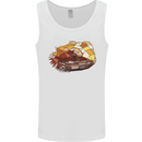 Polygonal Chameleon Mens Vest Tank Top White