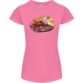Polygonal Chameleon Womens Petite Cut T-Shirt Azalea