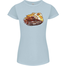 Polygonal Chameleon Womens Petite Cut T-Shirt Light Blue