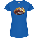 Polygonal Chameleon Womens Petite Cut T-Shirt Royal Blue