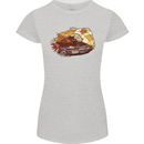 Polygonal Chameleon Womens Petite Cut T-Shirt Sports Grey