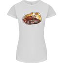 Polygonal Chameleon Womens Petite Cut T-Shirt White