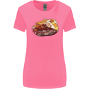 Polygonal Chameleon Womens Wider Cut T-Shirt Azalea