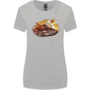 Polygonal Chameleon Womens Wider Cut T-Shirt Sports Grey