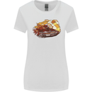 Polygonal Chameleon Womens Wider Cut T-Shirt White