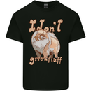 Pomeranian I Don't Give a Fluff Funny Dog Kids T-Shirt Childrens Black