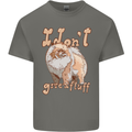 Pomeranian I Don't Give a Fluff Funny Dog Kids T-Shirt Childrens Charcoal