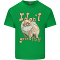 Pomeranian I Don't Give a Fluff Funny Dog Kids T-Shirt Childrens Irish Green