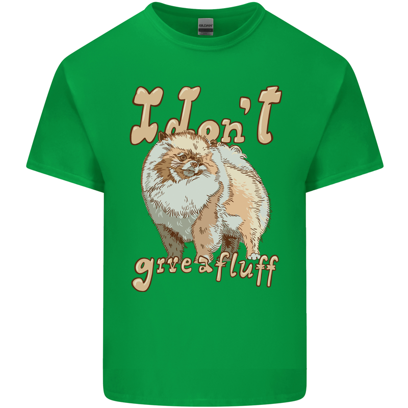 Pomeranian I Don't Give a Fluff Funny Dog Kids T-Shirt Childrens Irish Green