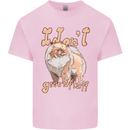 Pomeranian I Don't Give a Fluff Funny Dog Kids T-Shirt Childrens Light Pink