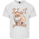 Pomeranian I Don't Give a Fluff Funny Dog Kids T-Shirt Childrens White