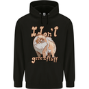 Pomeranian I Don't Give a Fluff Funny Dog Mens 80% Cotton Hoodie Black