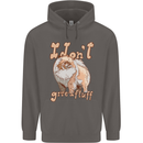 Pomeranian I Don't Give a Fluff Funny Dog Mens 80% Cotton Hoodie Charcoal