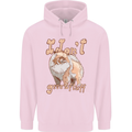 Pomeranian I Don't Give a Fluff Funny Dog Mens 80% Cotton Hoodie Light Pink
