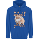Pomeranian I Don't Give a Fluff Funny Dog Mens 80% Cotton Hoodie Royal Blue