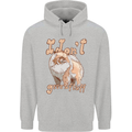 Pomeranian I Don't Give a Fluff Funny Dog Mens 80% Cotton Hoodie Sports Grey