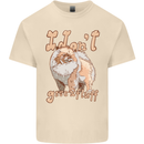 Pomeranian I Don't Give a Fluff Funny Dog Mens Cotton T-Shirt Tee Top Natural
