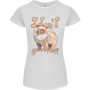 Pomeranian I Don't Give a Fluff Funny Dog Womens Petite Cut T-Shirt White