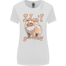 Pomeranian I Don't Give a Fluff Funny Dog Womens Wider Cut T-Shirt White