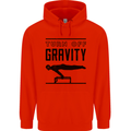 Pommel Horse Gymnastics Turn Off Gravity Gymnast Childrens Kids Hoodie Bright Red