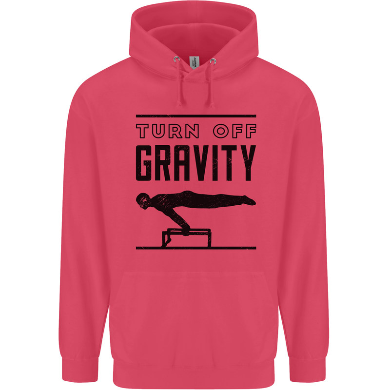 Pommel Horse Gymnastics Turn Off Gravity Gymnast Childrens Kids Hoodie Heliconia